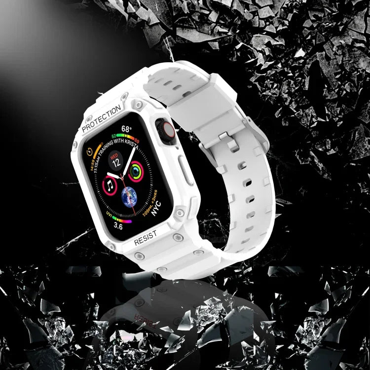Dây đeo tích hợp một màu chống thấm ba lớp cho Apple Watch Series, 7 41mm / 6&SE&5&4 40mm / 3&2&1 38mm, 7 45mm / 6&SE&5&4 44mm / 3&2&1 42mm