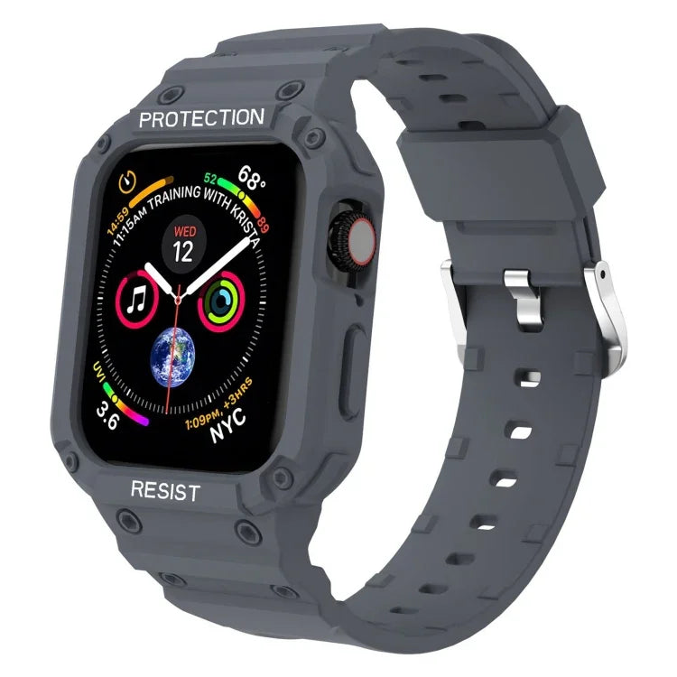 Dây đeo tích hợp một màu chống thấm ba lớp cho Apple Watch Series, 7 41mm / 6&SE&5&4 40mm / 3&2&1 38mm, 7 45mm / 6&SE&5&4 44mm / 3&2&1 42mm