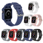 Dây đeo tích hợp một màu chống thấm ba lớp cho Apple Watch Series, 7 41mm / 6&SE&5&4 40mm / 3&2&1 38mm, 7 45mm / 6&SE&5&4 44mm / 3&2&1 42mm