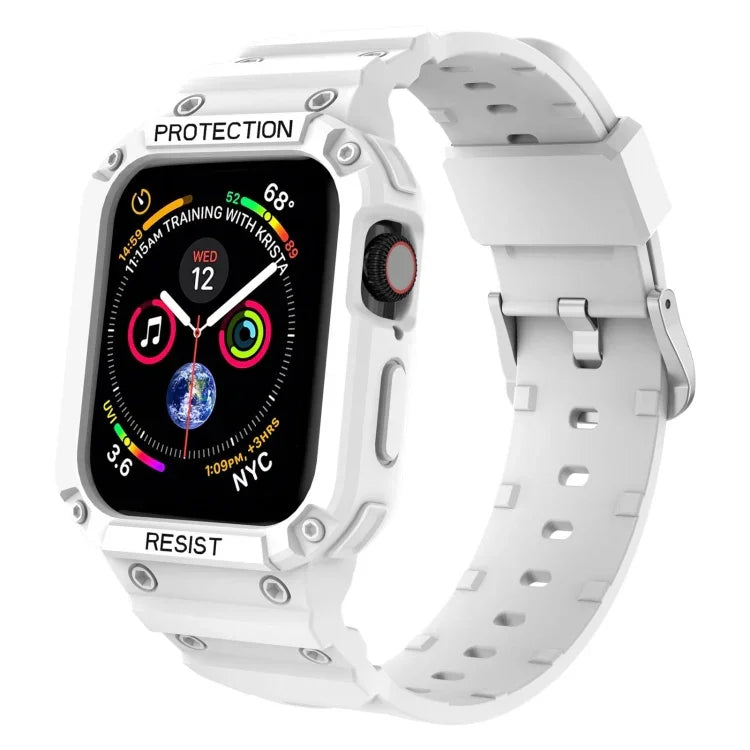Dây đeo tích hợp một màu chống thấm ba lớp cho Apple Watch Series, 7 41mm / 6&SE&5&4 40mm / 3&2&1 38mm, 7 45mm / 6&SE&5&4 44mm / 3&2&1 42mm