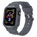 Dây đeo tích hợp một màu chống thấm ba lớp cho Apple Watch Series, 7 41mm / 6&SE&5&4 40mm / 3&2&1 38mm, 7 45mm / 6&SE&5&4 44mm / 3&2&1 42mm