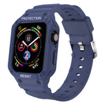 Dây đeo tích hợp một màu chống thấm ba lớp cho Apple Watch Series, 7 41mm / 6&SE&5&4 40mm / 3&2&1 38mm, 7 45mm / 6&SE&5&4 44mm / 3&2&1 42mm