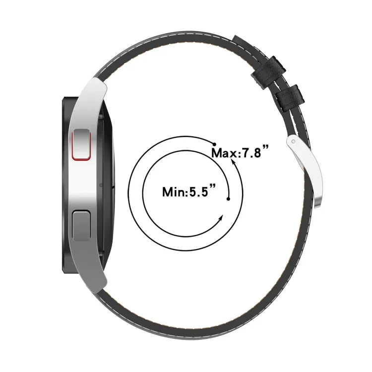 Dây đồng hồ da thật 20mm cho Samsung Galaxy Watch4/Watch3 41mm/Active2/Huawei/Đồng hồ chơi game v.v.