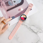 Dây đồng hồ silicone hai màu khóa đôi, Dành cho Samsung Galaxy Watch4 40mm, Dành cho Samsung Galaxy Watch4 44mm