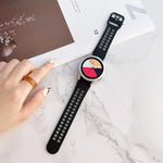 Dây đồng hồ silicone hai màu khóa đôi, Dành cho Samsung Galaxy Watch4 40mm, Dành cho Samsung Galaxy Watch4 44mm