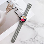 Dây đồng hồ silicone hai màu khóa đôi, Dành cho Samsung Galaxy Watch4 40mm, Dành cho Samsung Galaxy Watch4 44mm