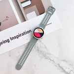 Dây đồng hồ silicone hai màu khóa đôi, Dành cho Samsung Galaxy Watch4 40mm, Dành cho Samsung Galaxy Watch4 44mm