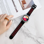 Dây đồng hồ silicone hai màu khóa đôi, Dành cho Samsung Galaxy Watch4 40mm, Dành cho Samsung Galaxy Watch4 44mm