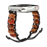 Dây đeo đồng hồ hạt gỗ cho Apple Watch Series, 7 41mm / 6&SE&5&4 40mm / 3&2&1 38mm, 7 45mm / 6&SE&5&4 44mm / 3&2&1 42mm