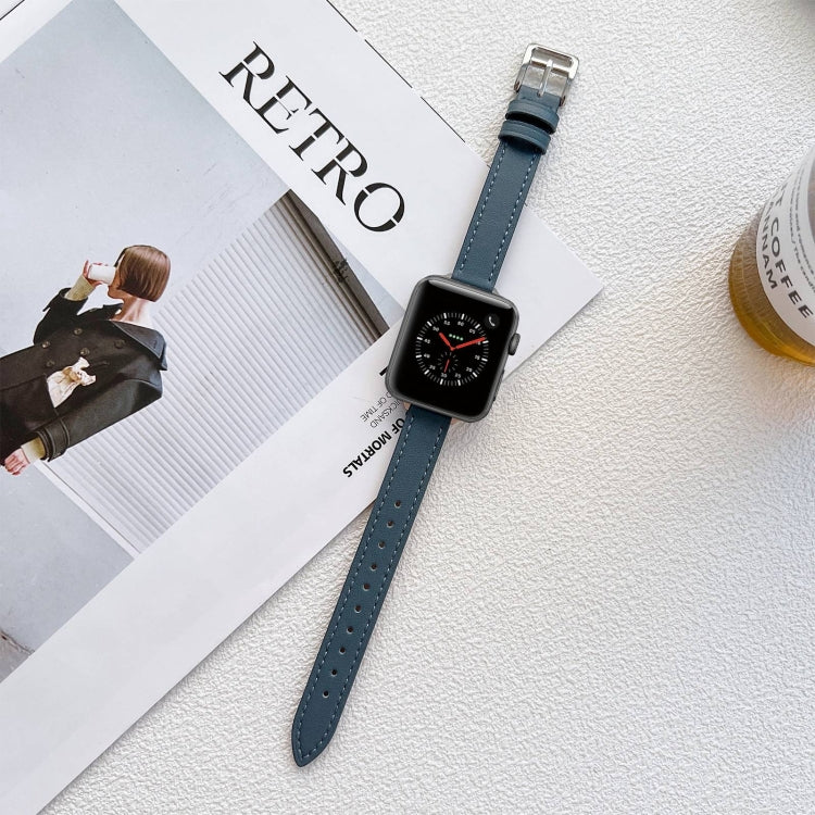 Dây đeo đồng hồ bằng da cho Apple Watch Series, 7 41mm / 6&SE&5&4 40mm / 3&2&1 38mm, 7 45mm / 6&SE&5&4 44mm / 3&2&1 42mm