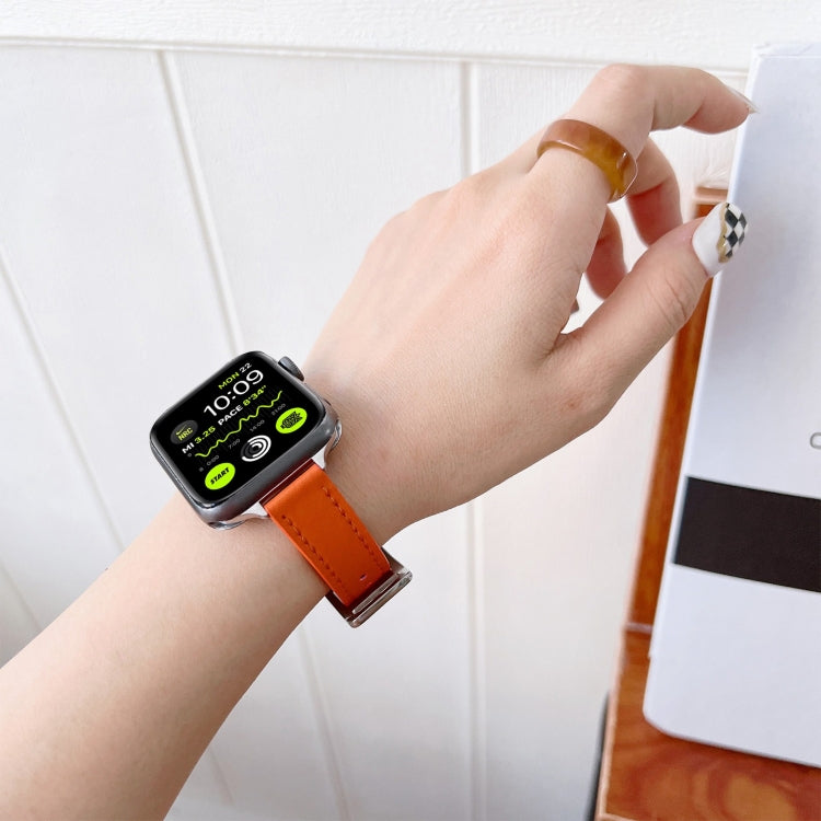 Dây đeo đồng hồ bằng da cho Apple Watch Series, 7 41mm / 6&SE&5&4 40mm / 3&2&1 38mm, 7 45mm / 6&SE&5&4 44mm / 3&2&1 42mm