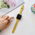 Dây đồng hồ da họa tiết phẳng cho Apple Watch Series, 7 41mm / 6&SE&5&4 40mm / 3&2&1 38mm, 7 45mm / 6&SE&5&4 44mm / 3&2&1 42mm
