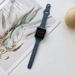Dây đồng hồ da họa tiết phẳng cho Apple Watch Series, 7 41mm / 6&SE&5&4 40mm / 3&2&1 38mm, 7 45mm / 6&SE&5&4 44mm / 3&2&1 42mm