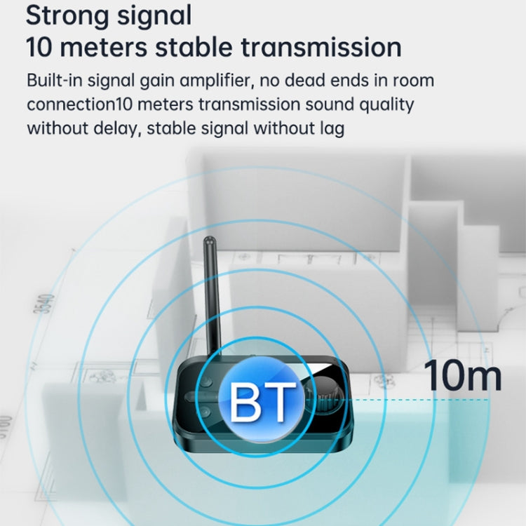 Bộ chuyển đổi âm thanh quang học 3 trong 1 C41 Bluetooth 5.0, bộ thu phát với màn hình LCD, C41