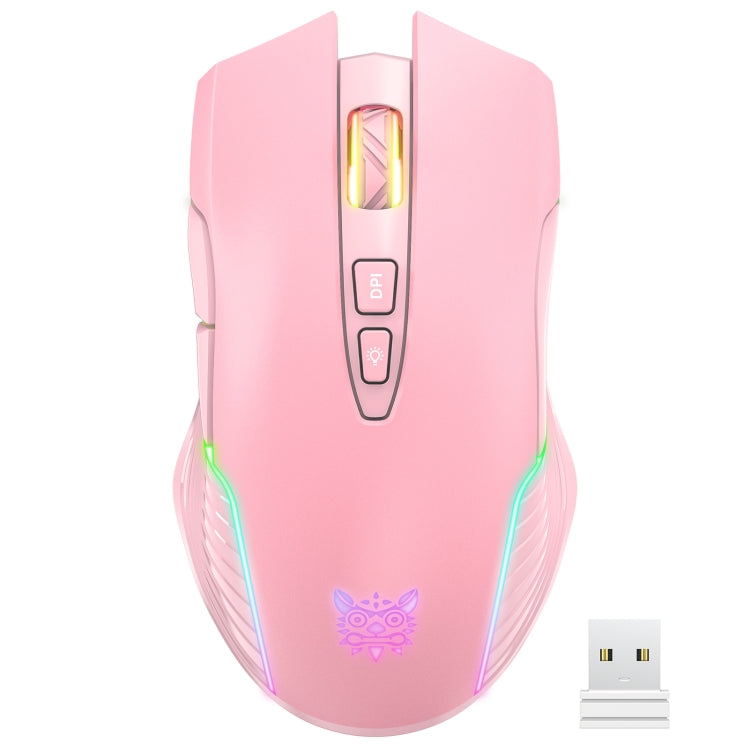 Chuột không dây có đèn RGB ONIKUMA CW905 2.4G, chuột CW905 màu đen, hồng, xám trắng
