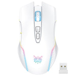 Chuột không dây có đèn RGB ONIKUMA CW905 2.4G, chuột CW905 màu đen, hồng, xám trắng