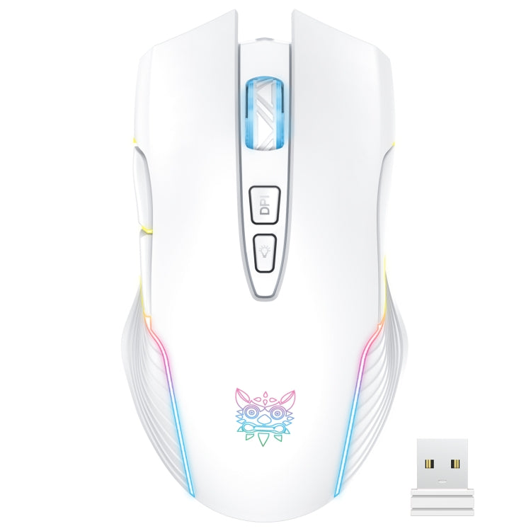 Chuột không dây có đèn RGB ONIKUMA CW905 2.4G, chuột CW905 màu đen, hồng, xám trắng
