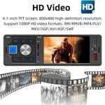 Đài radio ô tô màn hình cảm ứng 4.0 inch Bluetooth MP5 với điều khiển từ xa, FM60
