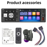 Đài radio ô tô màn hình cảm ứng 4.0 inch Bluetooth MP5 với điều khiển từ xa, FM60