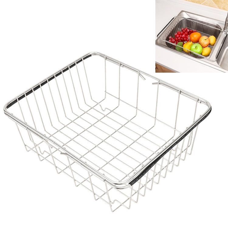 Giỏ ráo nước rửa chén bát nhà bếp, giá để rau củ quả ráo nước bằng inox có thể điều chỉnh, Kiểu lưới vòm, Kiểu đáy phẳng, Kiểu thông thường