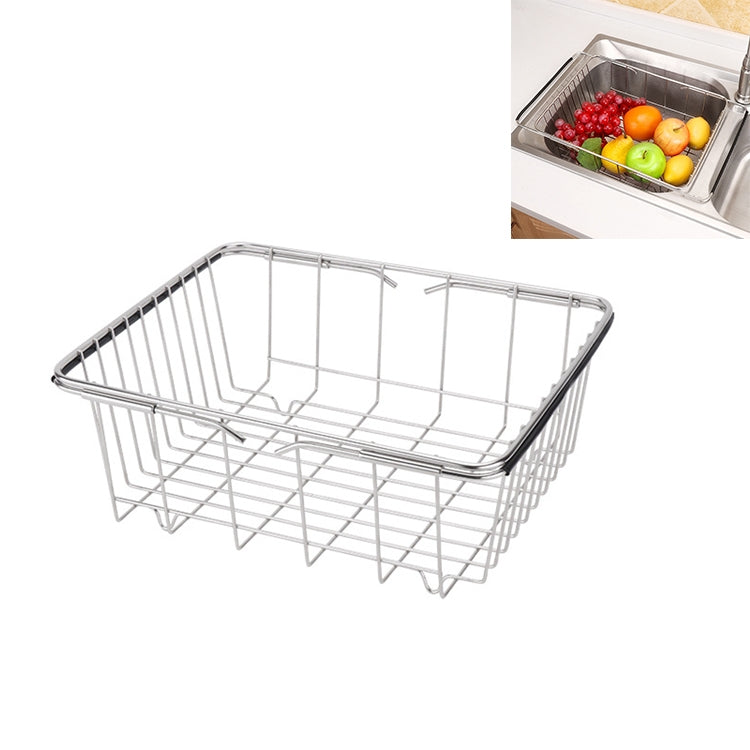 Giỏ ráo nước rửa chén bát nhà bếp, giá để rau củ quả ráo nước bằng inox có thể điều chỉnh, Kiểu lưới vòm, Kiểu đáy phẳng, Kiểu thông thường
