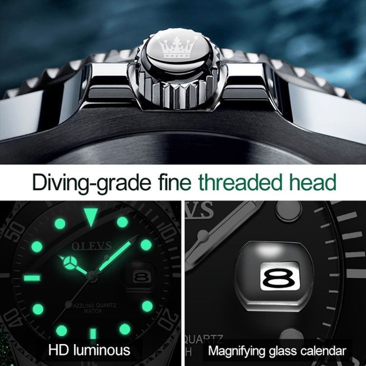 Đồng hồ quartz nam thời trang OLEVS 5885, chống nước, phát sáng, mã EDA00268001C, EDA00268001D, EDA00268001E, EDA00268001A, EDA00268001B