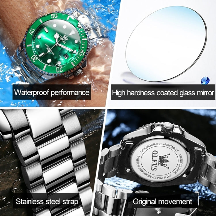 Đồng hồ quartz nam thời trang OLEVS 5885, chống nước, phát sáng, mã EDA00268001C, EDA00268001D, EDA00268001E, EDA00268001A, EDA00268001B