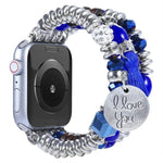 Dây đồng hồ hạt tua rua cho Apple Watch Series, 7 41mm / 6&SE&5&4 40mm / 3&2&1 38mm, 7 45mm / 6&SE&5&4 44mm / 3&2&1 42mm