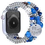 Dây đồng hồ hạt tua rua cho Apple Watch Series, 7 41mm / 6&SE&5&4 40mm / 3&2&1 38mm, 7 45mm / 6&SE&5&4 44mm / 3&2&1 42mm