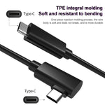 Cáp kết nối VR USB 3.2 Gen1 Type-C sang USB 3.2 Gen1 Type-C góc đơn cho Oculus Quest 1 / 2, dài 3m góc đơn