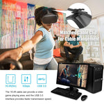 Cáp kết nối VR USB 3.2 Gen1 Type-C sang USB 3.2 Gen1 Type-C góc đơn cho Oculus Quest 1 / 2, dài 3m góc đơn