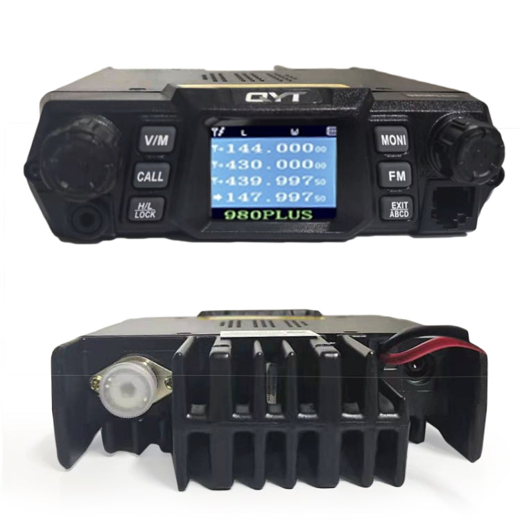 Trạm đài radio di động băng tần kép QYT KT-980 Plus 75W(VHF) / 55W(UHF) cho xe hơi, KT-980 Plus