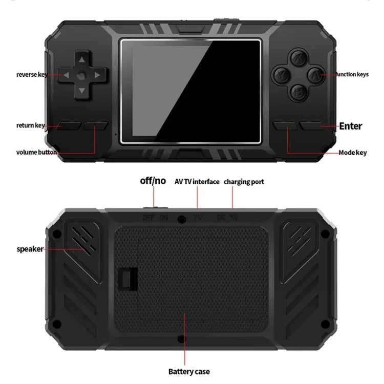 Máy chơi game cầm tay cổ điển S8 màn hình 3,0 inch tích hợp 520 trò chơi, S8 / Xanh quân đội, S8 / Đen, S8 / Xanh dương