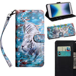 3D Painting Pattern Coloured Drawing Leather Phone Case, For iPhone SE 2022