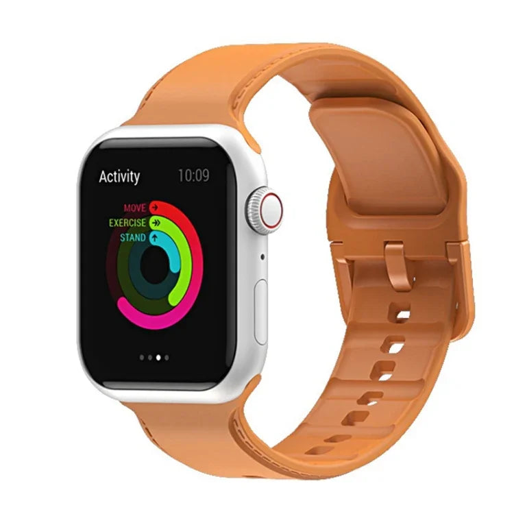 Dây đồng hồ may silicone cho Apple Watch Series, 7 41mm / 6&SE&5&4 40mm / 3&2&1 38mm, 7 45mm / 6&SE&5&4 44mm / 3&2&1 42mm