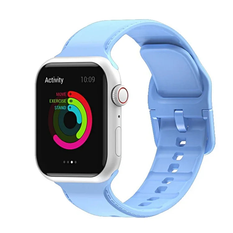 Dây đồng hồ may silicone cho Apple Watch Series, 7 41mm / 6&SE&5&4 40mm / 3&2&1 38mm, 7 45mm / 6&SE&5&4 44mm / 3&2&1 42mm