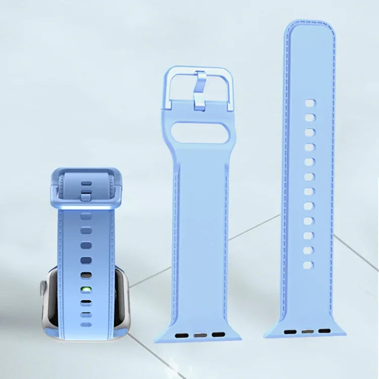 Dây đồng hồ may silicone cho Apple Watch Series, 7 41mm / 6&SE&5&4 40mm / 3&2&1 38mm, 7 45mm / 6&SE&5&4 44mm / 3&2&1 42mm