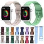 Dây đồng hồ may silicone cho Apple Watch Series, 7 41mm / 6&SE&5&4 40mm / 3&2&1 38mm, 7 45mm / 6&SE&5&4 44mm / 3&2&1 42mm