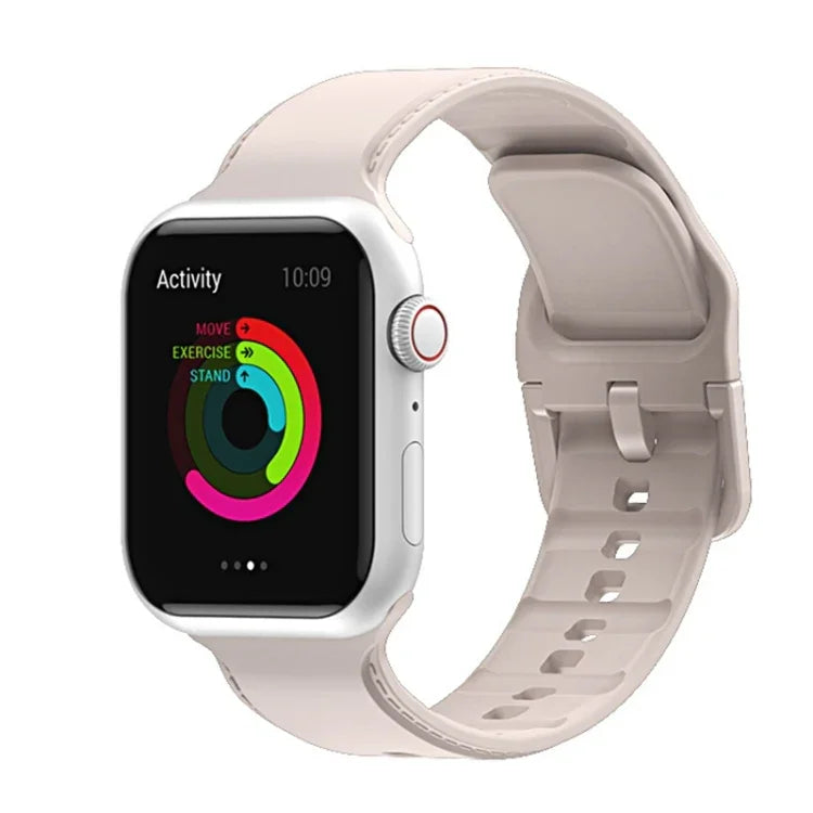 Dây đồng hồ may silicone cho Apple Watch Series, 7 41mm / 6&SE&5&4 40mm / 3&2&1 38mm, 7 45mm / 6&SE&5&4 44mm / 3&2&1 42mm