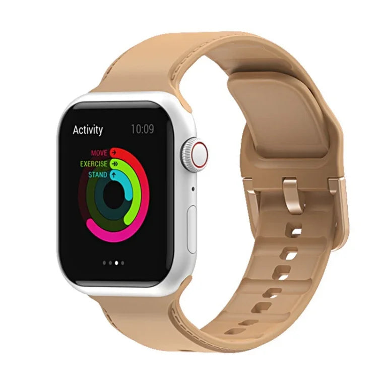 Dây đồng hồ may silicone cho Apple Watch Series, 7 41mm / 6&SE&5&4 40mm / 3&2&1 38mm, 7 45mm / 6&SE&5&4 44mm / 3&2&1 42mm
