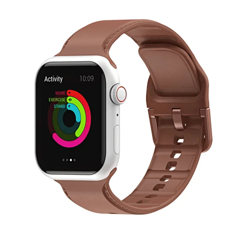 Dây đồng hồ may silicone cho Apple Watch Series, 7 41mm / 6&SE&5&4 40mm / 3&2&1 38mm, 7 45mm / 6&SE&5&4 44mm / 3&2&1 42mm