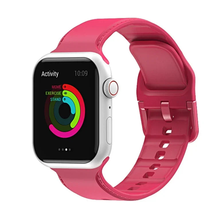 Dây đồng hồ may silicone cho Apple Watch Series, 7 41mm / 6&SE&5&4 40mm / 3&2&1 38mm, 7 45mm / 6&SE&5&4 44mm / 3&2&1 42mm