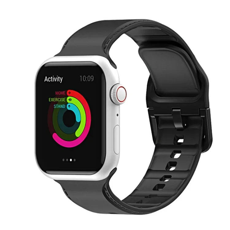 Dây đồng hồ may silicone cho Apple Watch Series, 7 41mm / 6&SE&5&4 40mm / 3&2&1 38mm, 7 45mm / 6&SE&5&4 44mm / 3&2&1 42mm