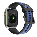 Dây đồng hồ silicone hai màu cho Apple Watch Series, 7 41mm / 6&SE&5&4 40mm / 3&2&1 38mm, 7 45mm / 6&SE&5&4 44mm / 3&2&1 42mm