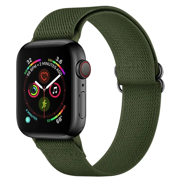 Dây đồng hồ polyester nylon cho Apple Watch Series, 7 41mm / 6&SE&5&4 40mm / 3&2&1 38mm, 7 45mm / 6&SE&5&4 44mm / 3&2&1 42mm