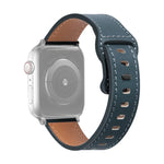 Dây đồng hồ da bò khóa bướm cho Apple Watch Series, 7 41mm / 6&SE&5&4 40mm / 3&2&1 38mm, 7 45mm / 6&SE&5&4 44mm / 3&2&1 42mm