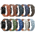 Dây đồng hồ da bò khóa bướm cho Apple Watch Series, 7 41mm / 6&SE&5&4 40mm / 3&2&1 38mm, 7 45mm / 6&SE&5&4 44mm / 3&2&1 42mm