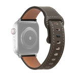 Dây đồng hồ da bò khóa bướm cho Apple Watch Series, 7 41mm / 6&SE&5&4 40mm / 3&2&1 38mm, 7 45mm / 6&SE&5&4 44mm / 3&2&1 42mm