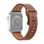 Dây đồng hồ da bò khóa bướm cho Apple Watch Series, 7 41mm / 6&SE&5&4 40mm / 3&2&1 38mm, 7 45mm / 6&SE&5&4 44mm / 3&2&1 42mm