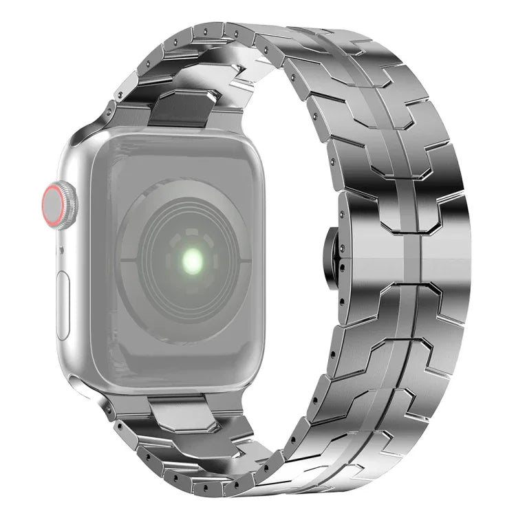 Dây đồng hồ thép cho Apple Watch Series, 7 41mm / 6&SE&5&4 40mm / 3&2&1 38mm, 7 45mm / 6&SE&5&4 44mm / 3&2&1 42mm